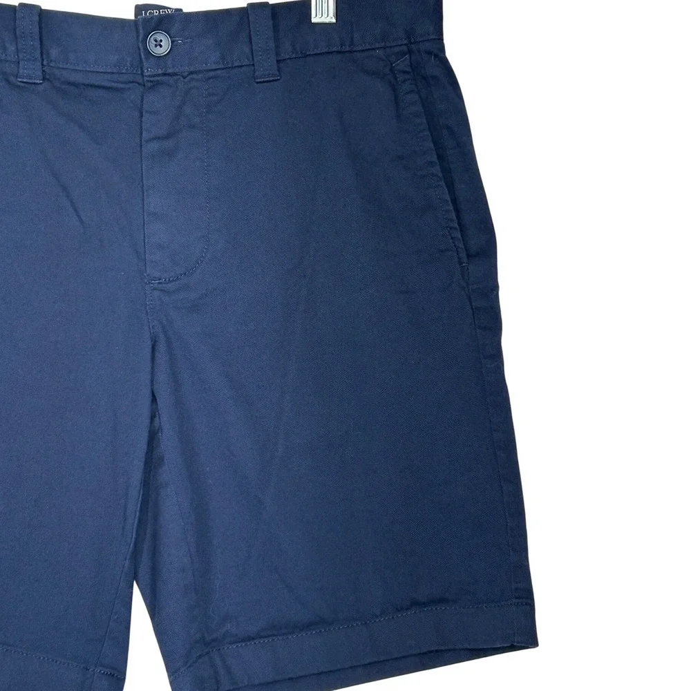 J. Crew Navy Blue Flat Front Shorts Men's Size 30 with 9